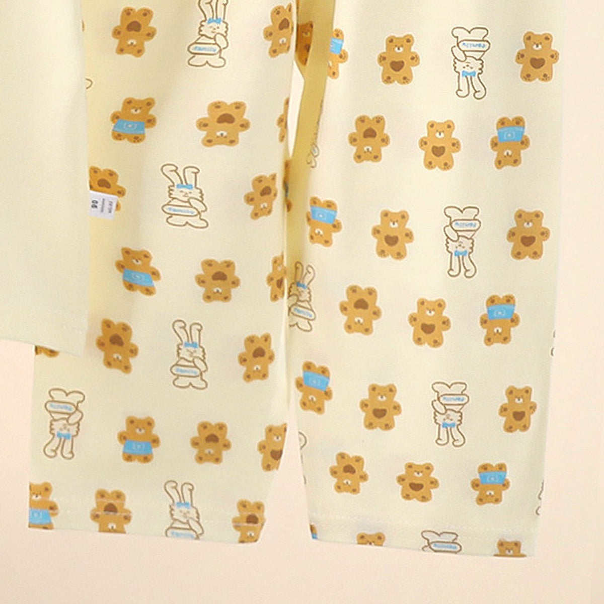 Kids Printed Short Sleeves Pure Cotton T-shirt With Trousers