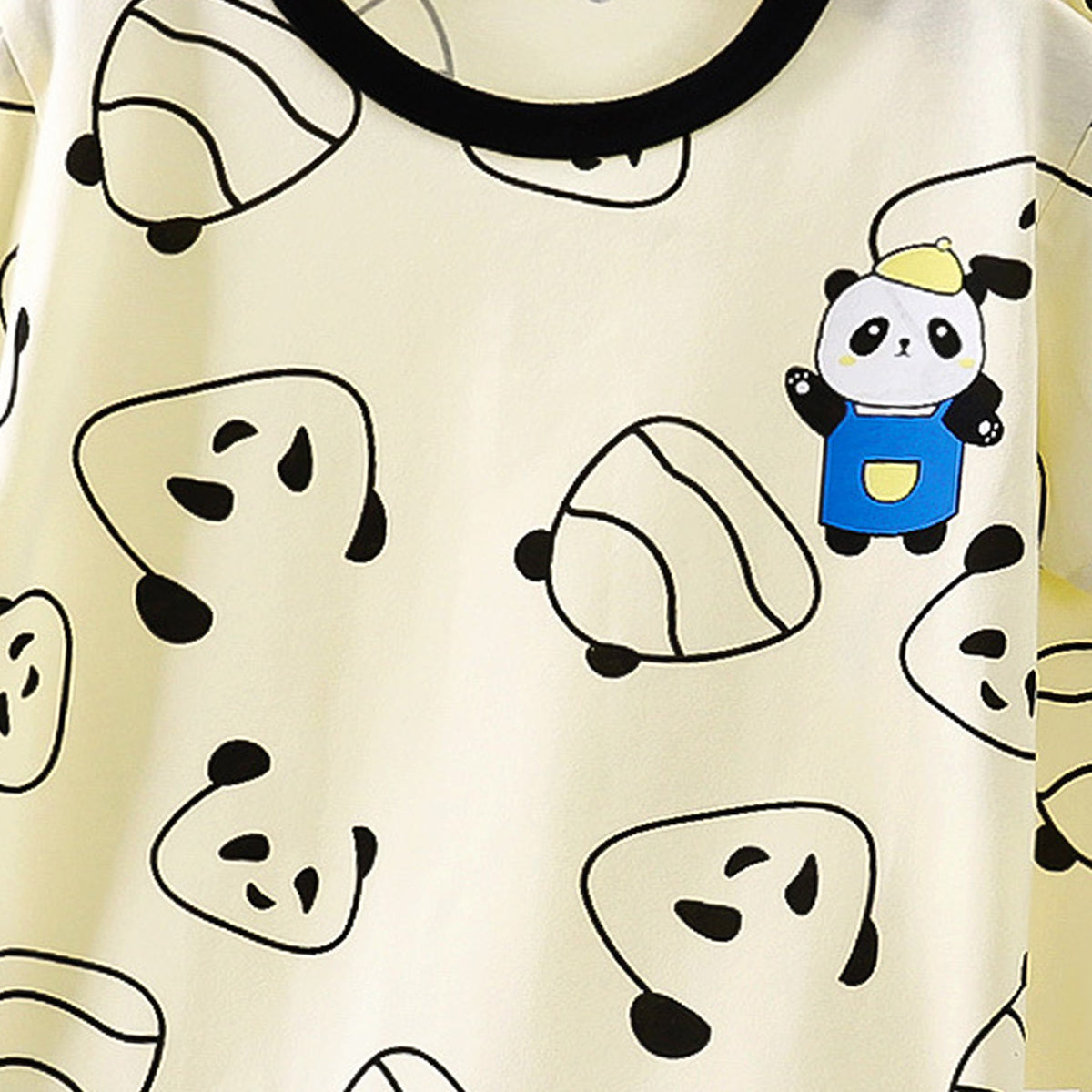 Boys Printed Short Sleeves Pure Cotton T-shirt With Trousers