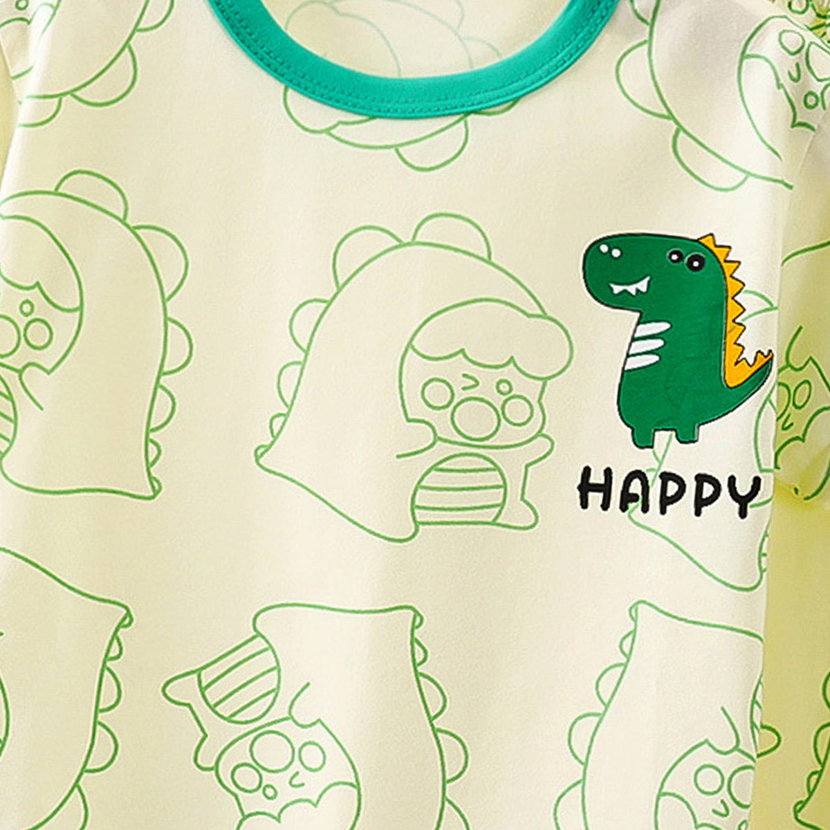 Boys Printed Short Sleeves Pure Cotton T-shirt With Trousers