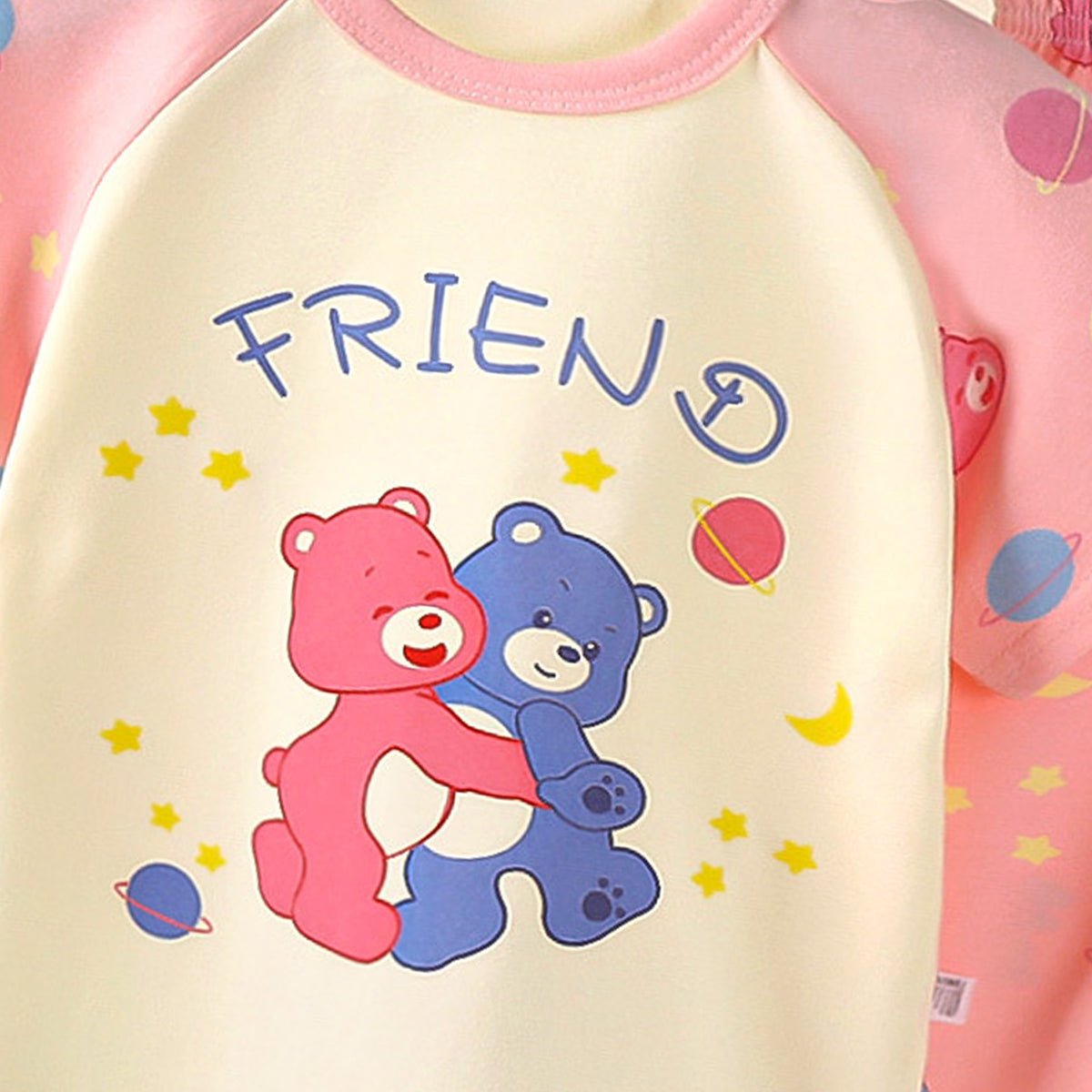 Girls Printed Pure Cotton T-shirt With Trousers