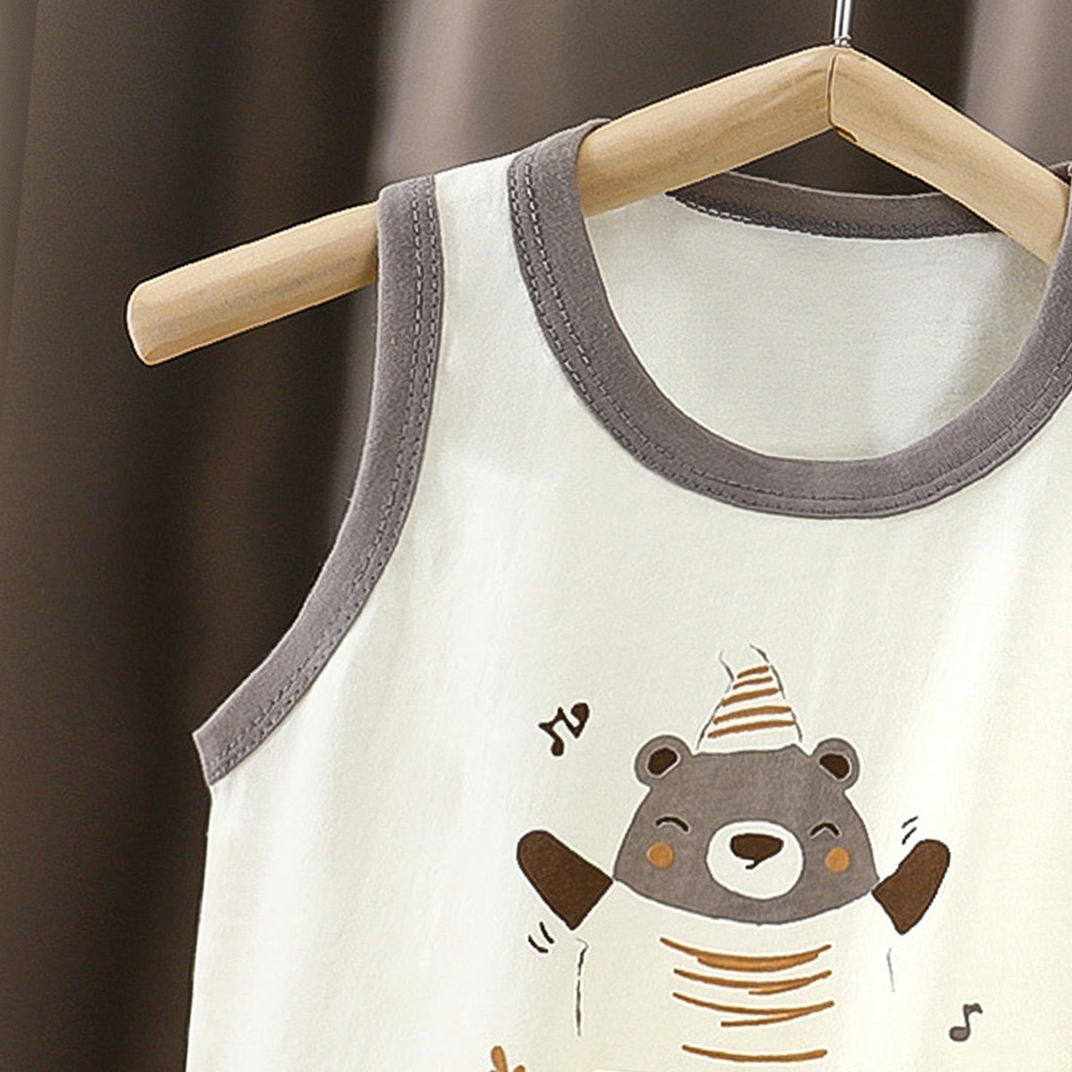 Boys Printed Short Sleeves Pure Cotton T-shirt With Shorts