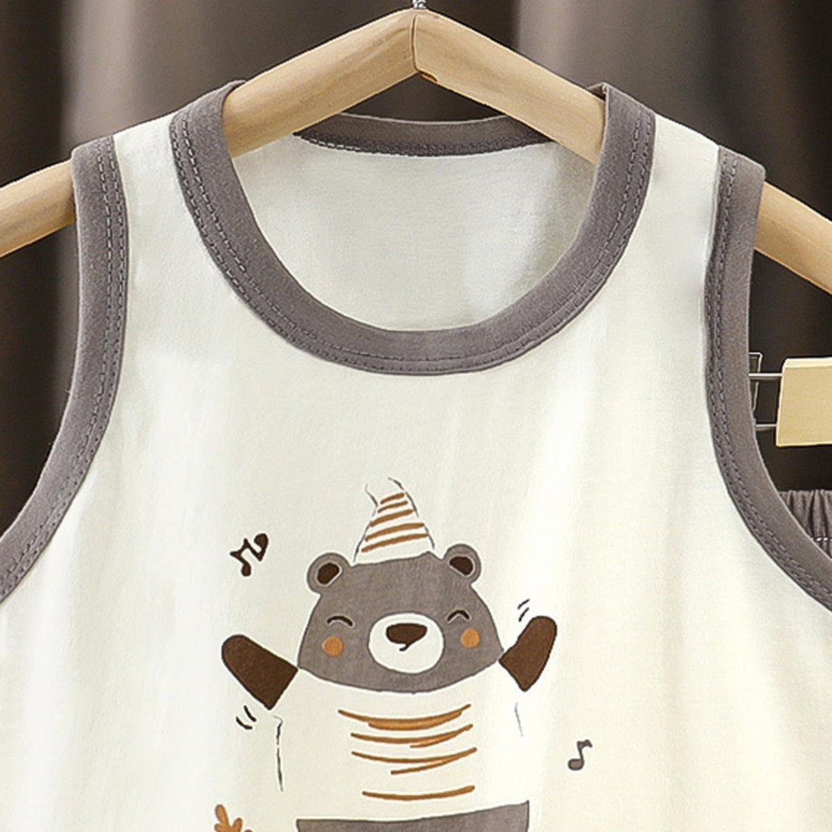 Boys Printed Short Sleeves Pure Cotton T-shirt With Shorts