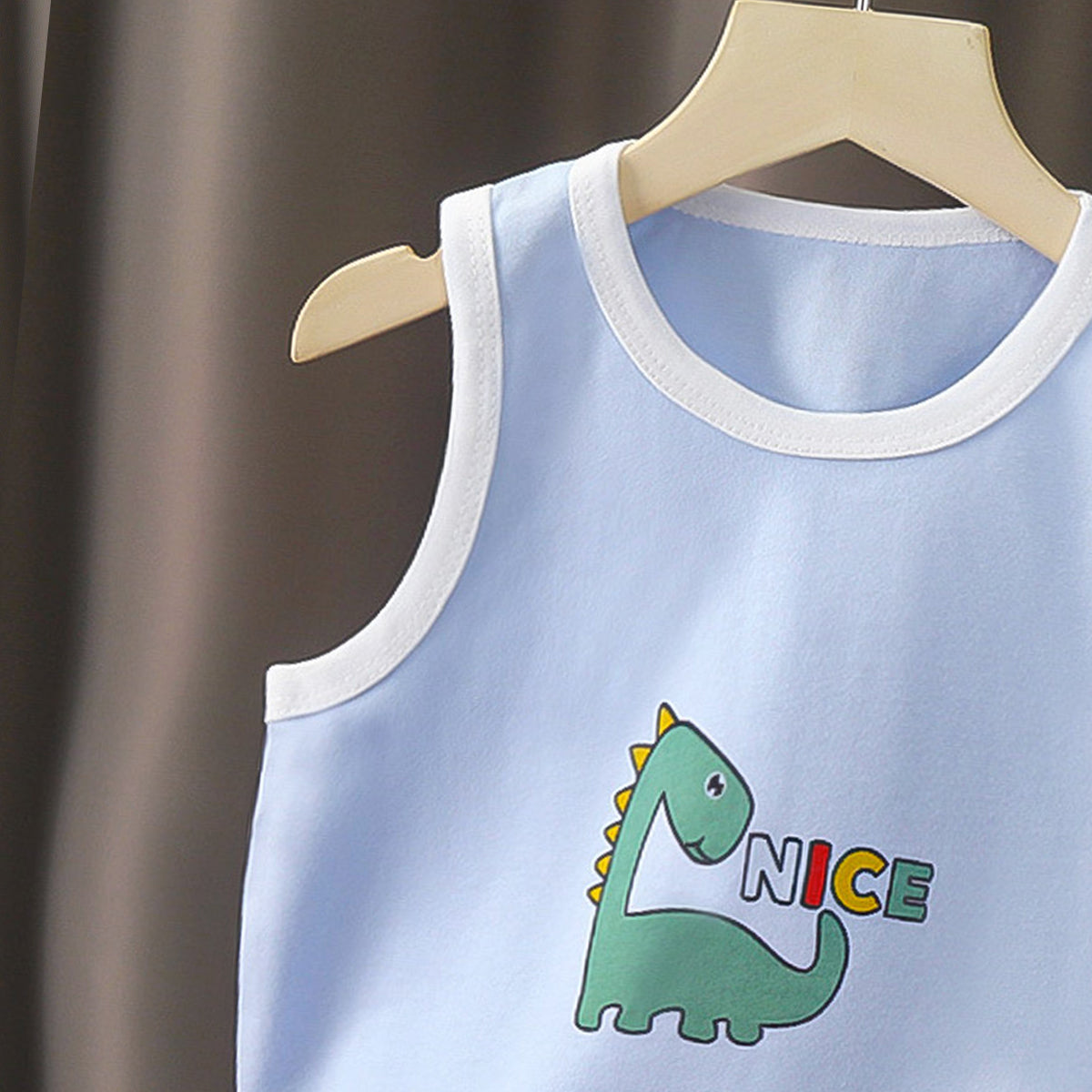 Boys Printed Pure Cotton T-shirt With Shorts