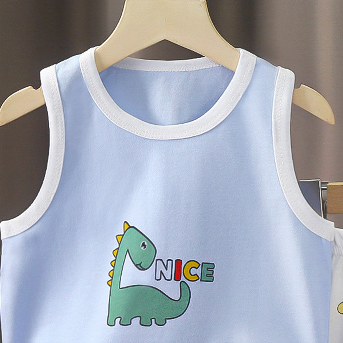 Boys Printed Pure Cotton T-shirt With Shorts
