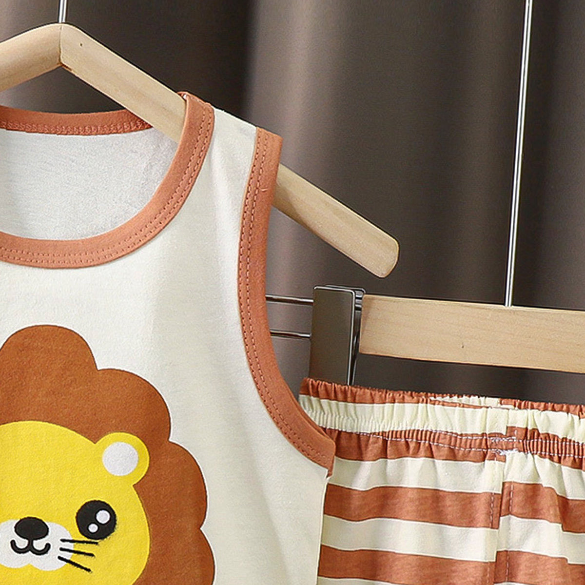 Boys Printed Pure Cotton T-shirt With Shorts