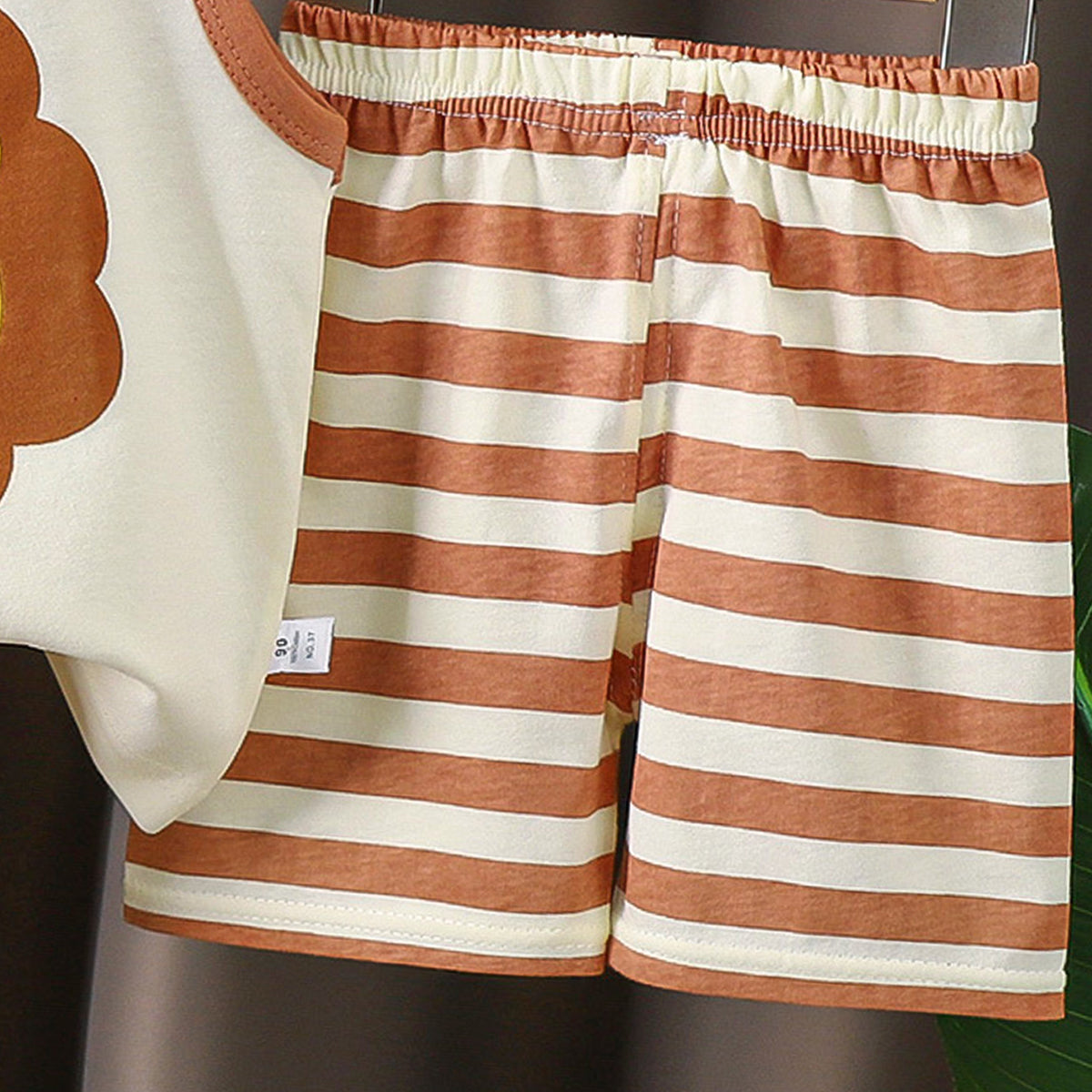 Boys Printed Pure Cotton T-shirt With Shorts