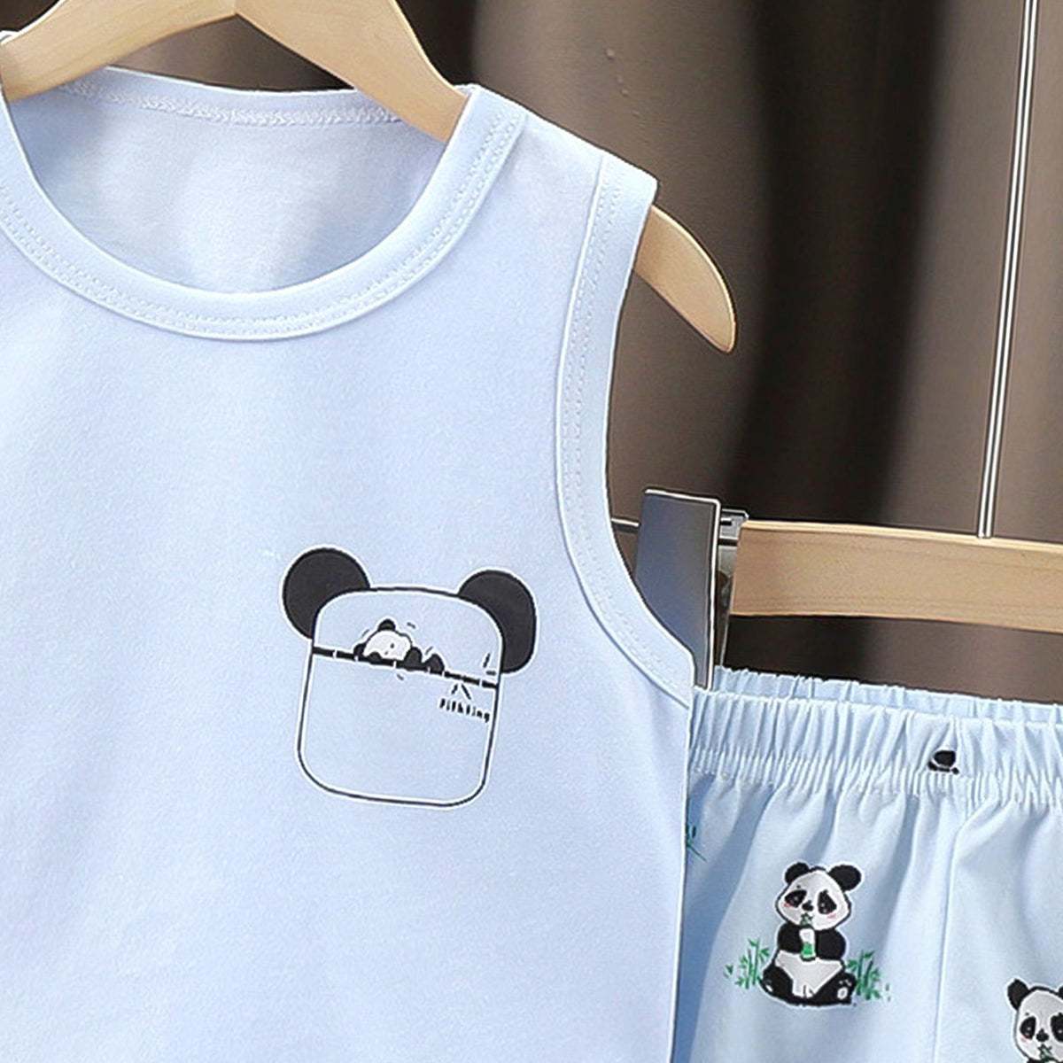 Boys Printed Pure Cotton T-shirt With Shorts