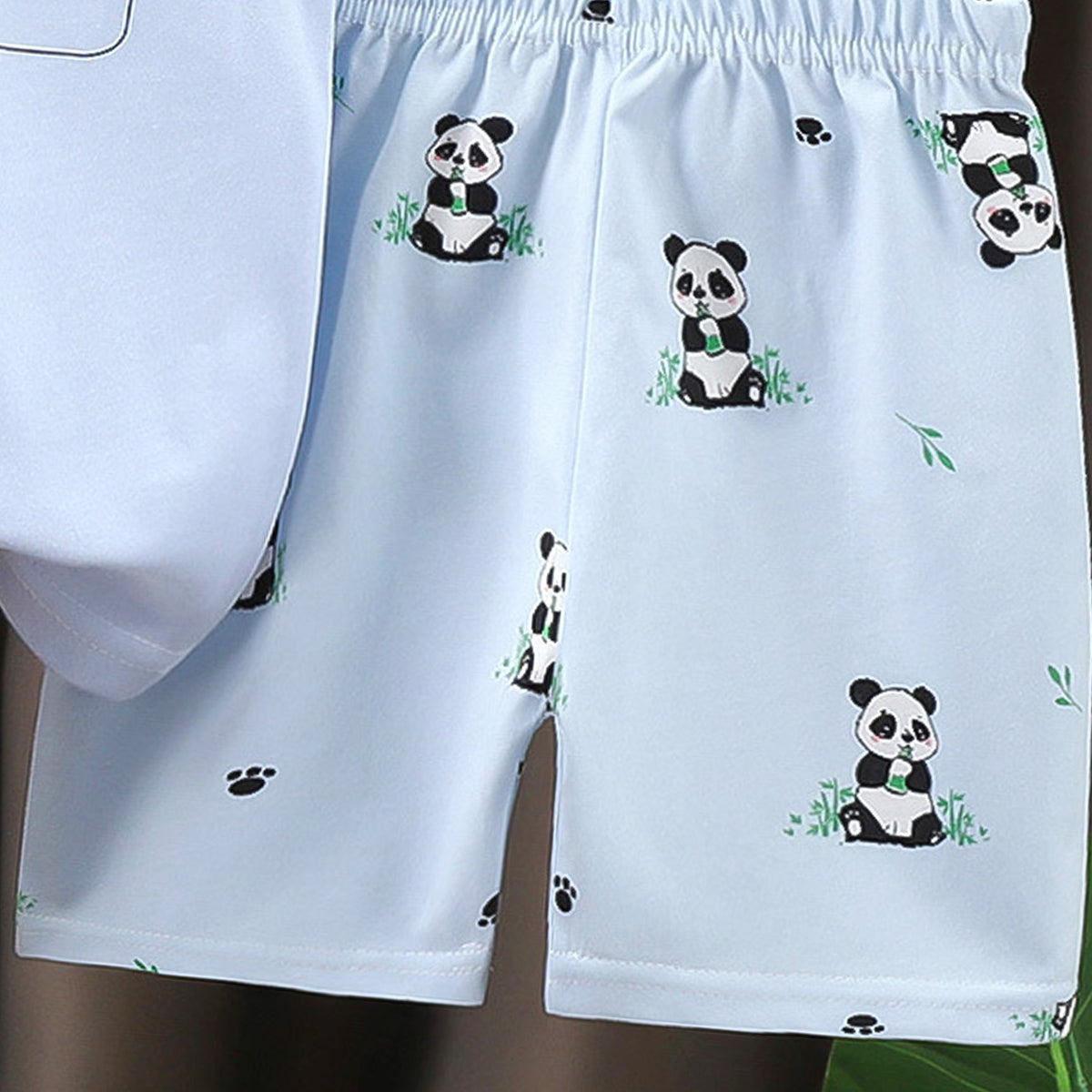 Boys Printed Pure Cotton T-shirt With Shorts