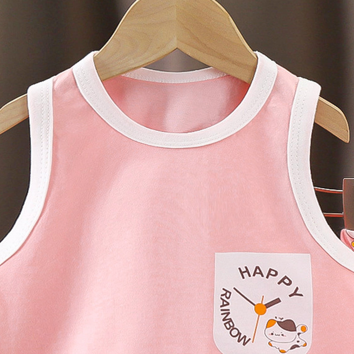Girls Printed Pure Cotton T-shirt With Shorts