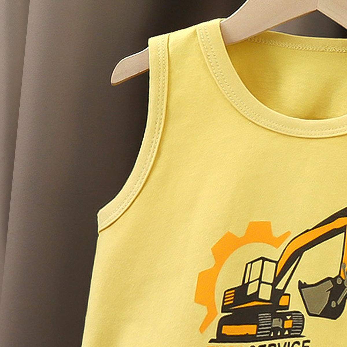 Boys Printed Short Sleeves Pure Cotton T-shirt With Shorts