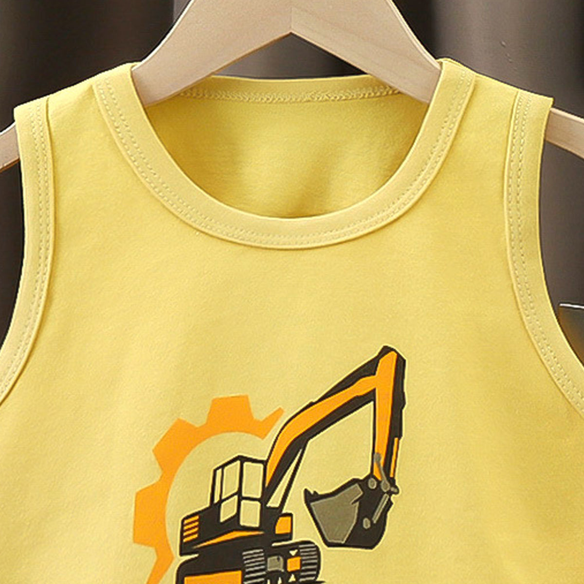 Boys Printed Short Sleeves Pure Cotton T-shirt With Shorts