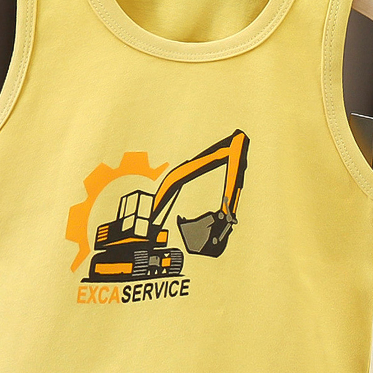Boys Printed Short Sleeves Pure Cotton T-shirt With Shorts
