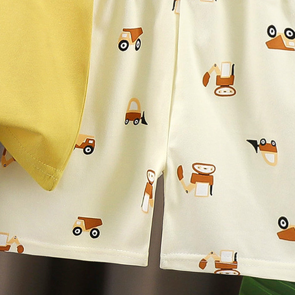 Boys Printed Short Sleeves Pure Cotton T-shirt With Shorts
