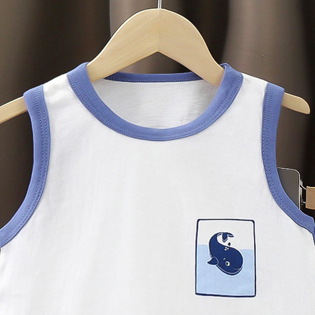 Boys Printed Pure Cotton T-shirt With Shorts