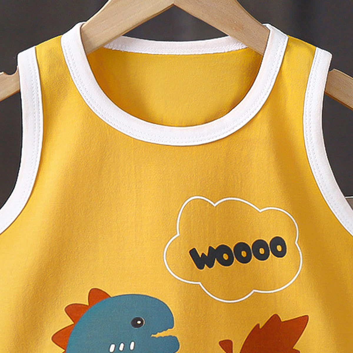 Boys Printed Short Sleeves Pure Cotton T-shirt With Shorts