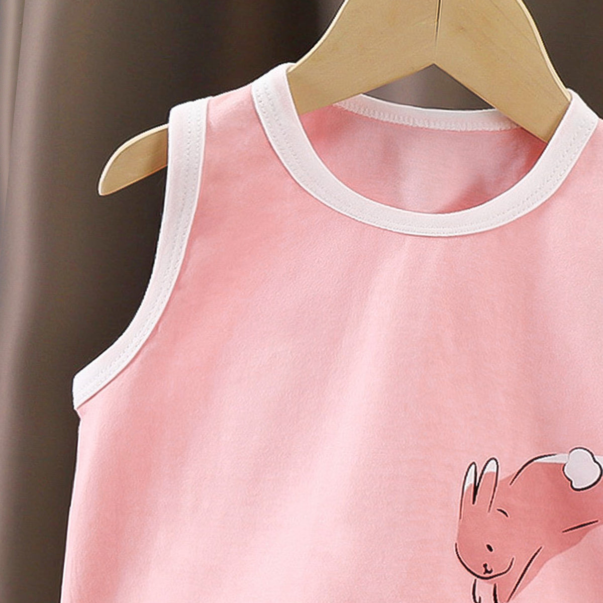 Girls Printed Round Neck Pure Cotton T-shirt With Shorts