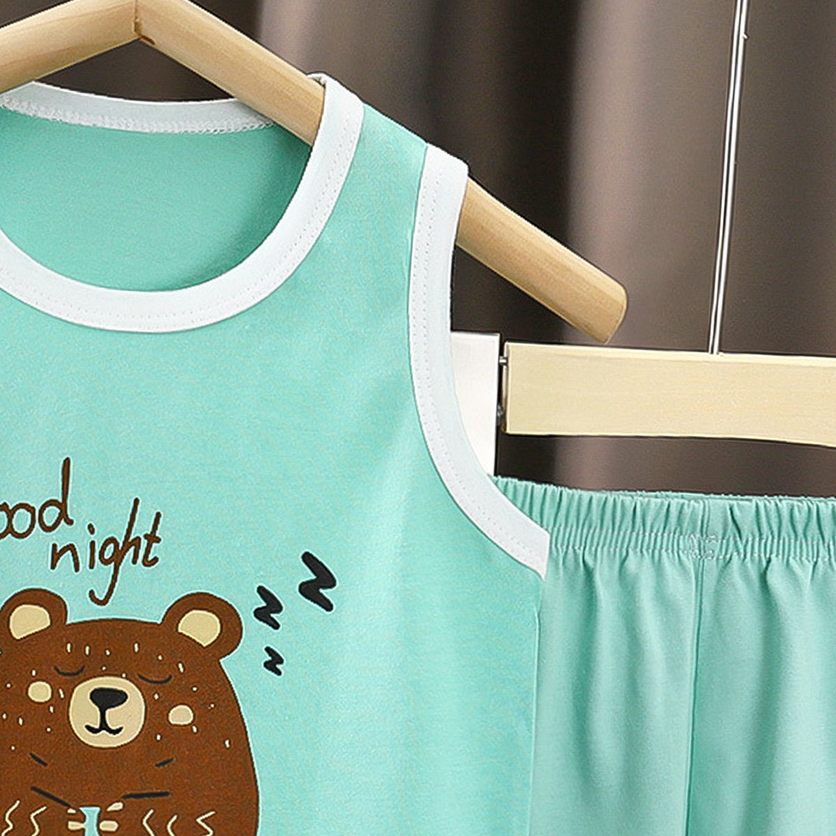 Boys Printed Pure Cotton T-shirt With Shorts