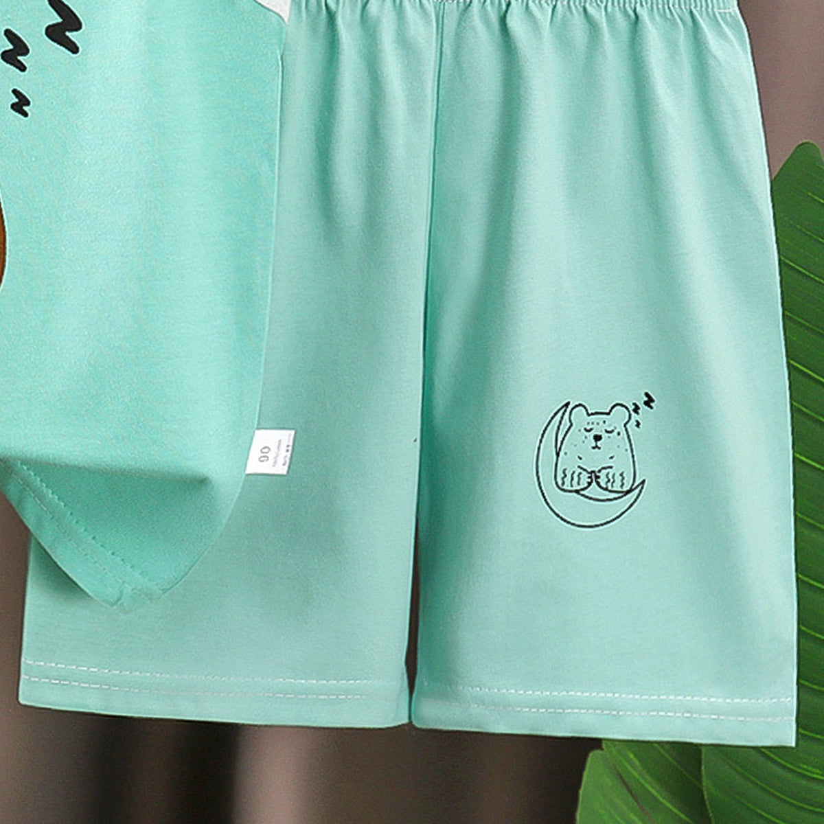 Boys Printed Pure Cotton T-shirt With Shorts