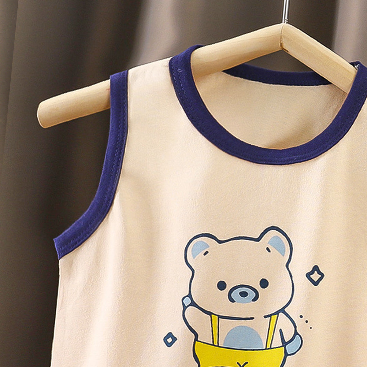 Boys Printed Pure Cotton T-shirt With Shorts