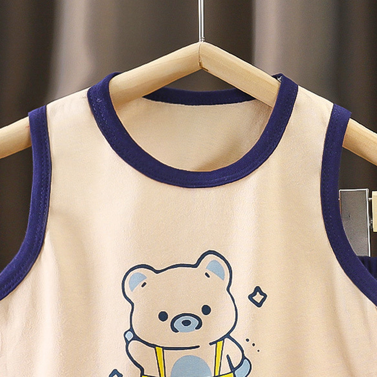 Boys Printed Pure Cotton T-shirt With Shorts