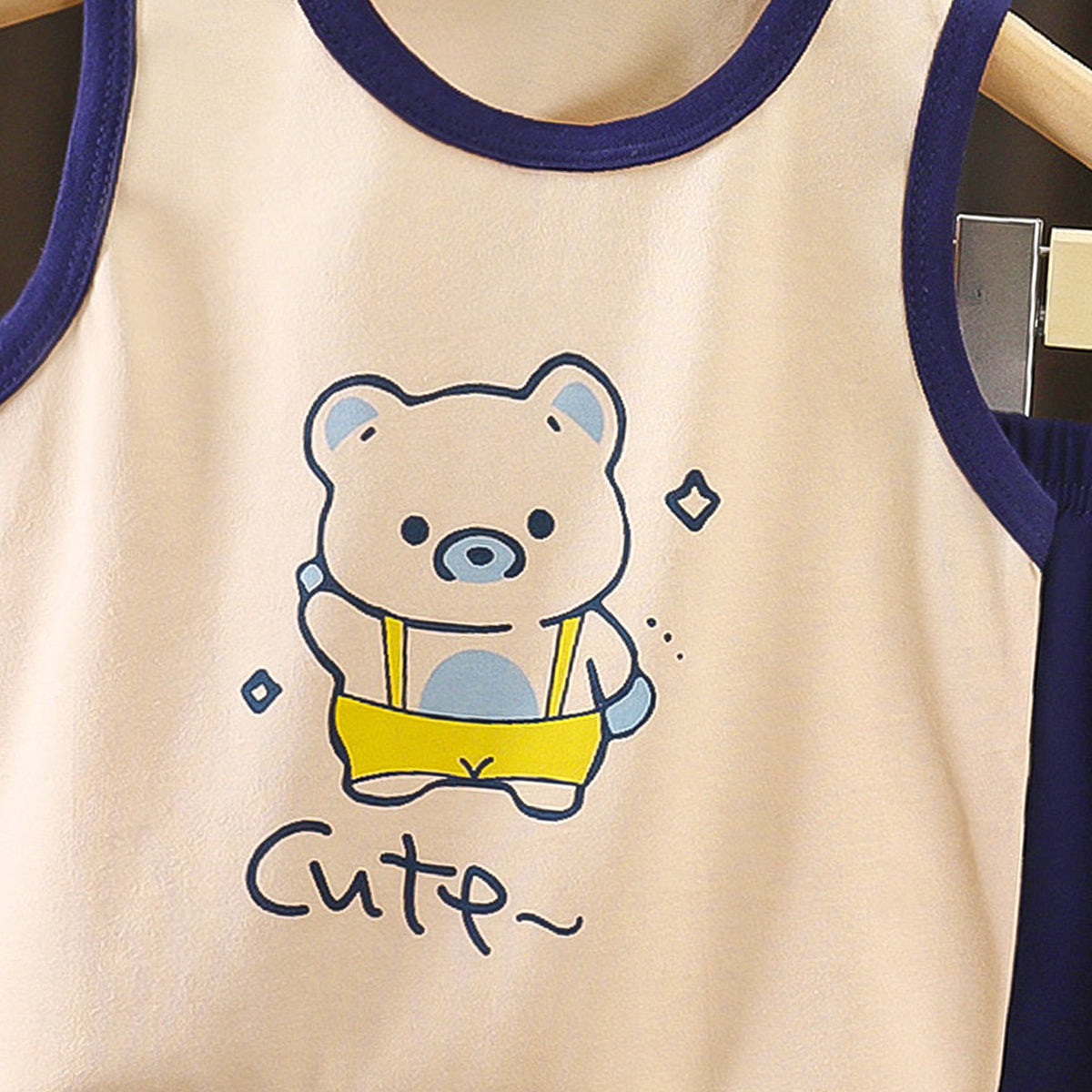 Boys Printed Pure Cotton T-shirt With Shorts