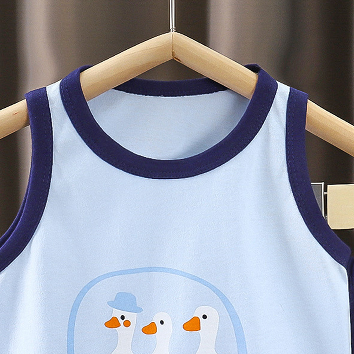 Boys Printed Short Sleeves Pure Cotton T-shirt With Shorts