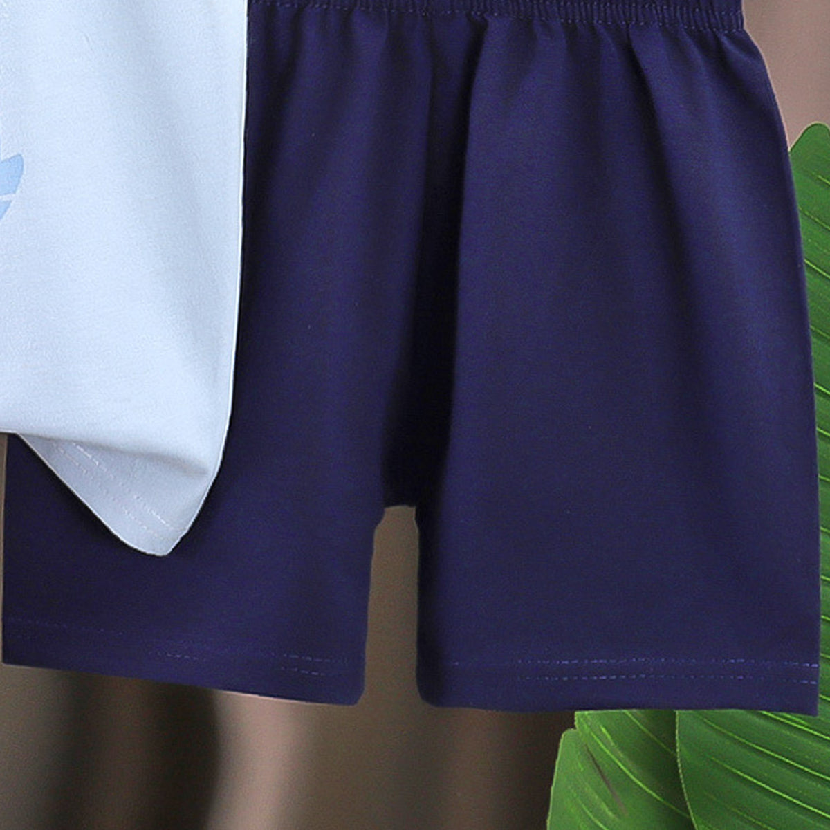 Boys Printed Short Sleeves Pure Cotton T-shirt With Shorts