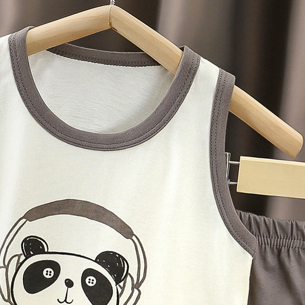 Boys Printed Round Neck Pure Cotton T-shirt With Shorts