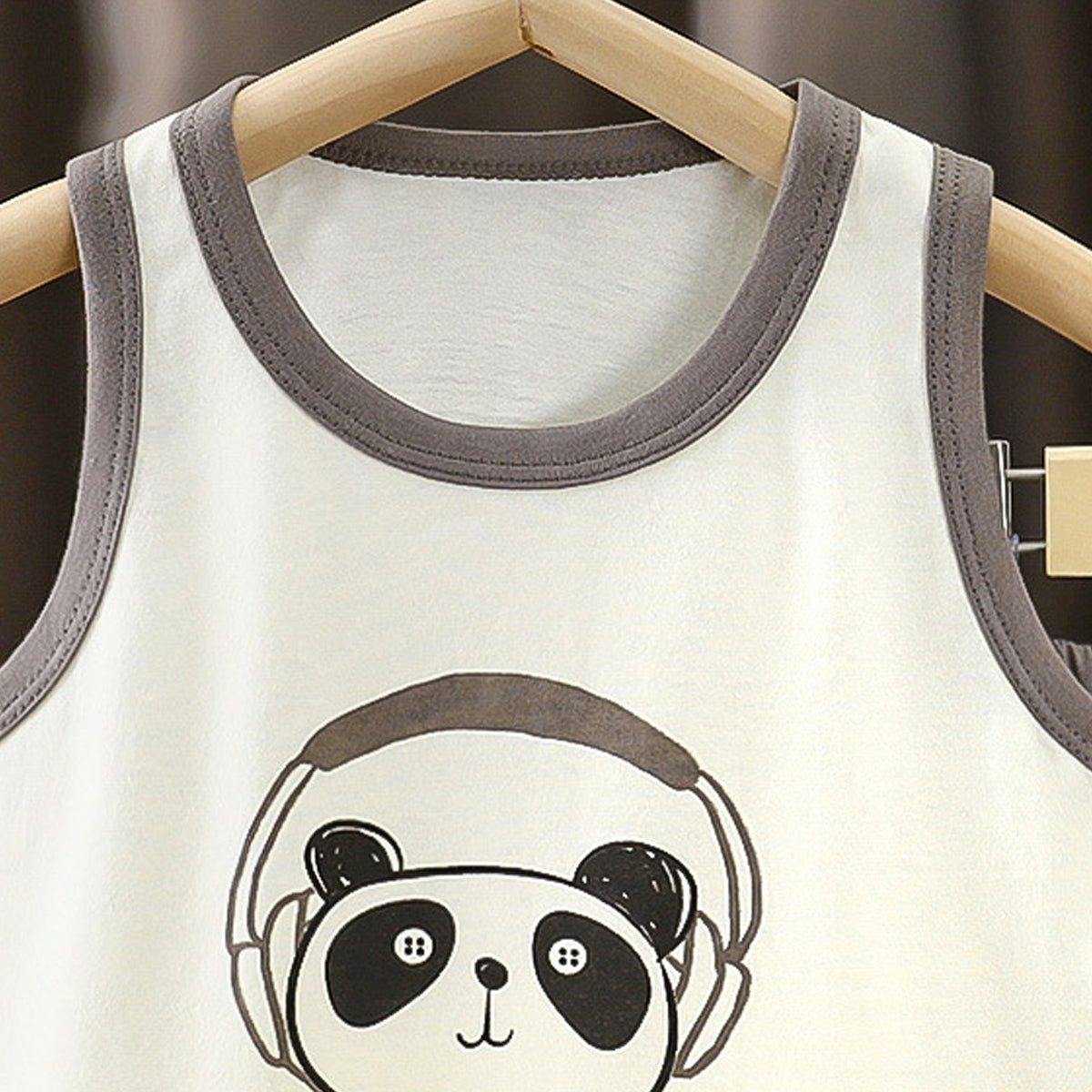 Boys Printed Round Neck Pure Cotton T-shirt With Shorts