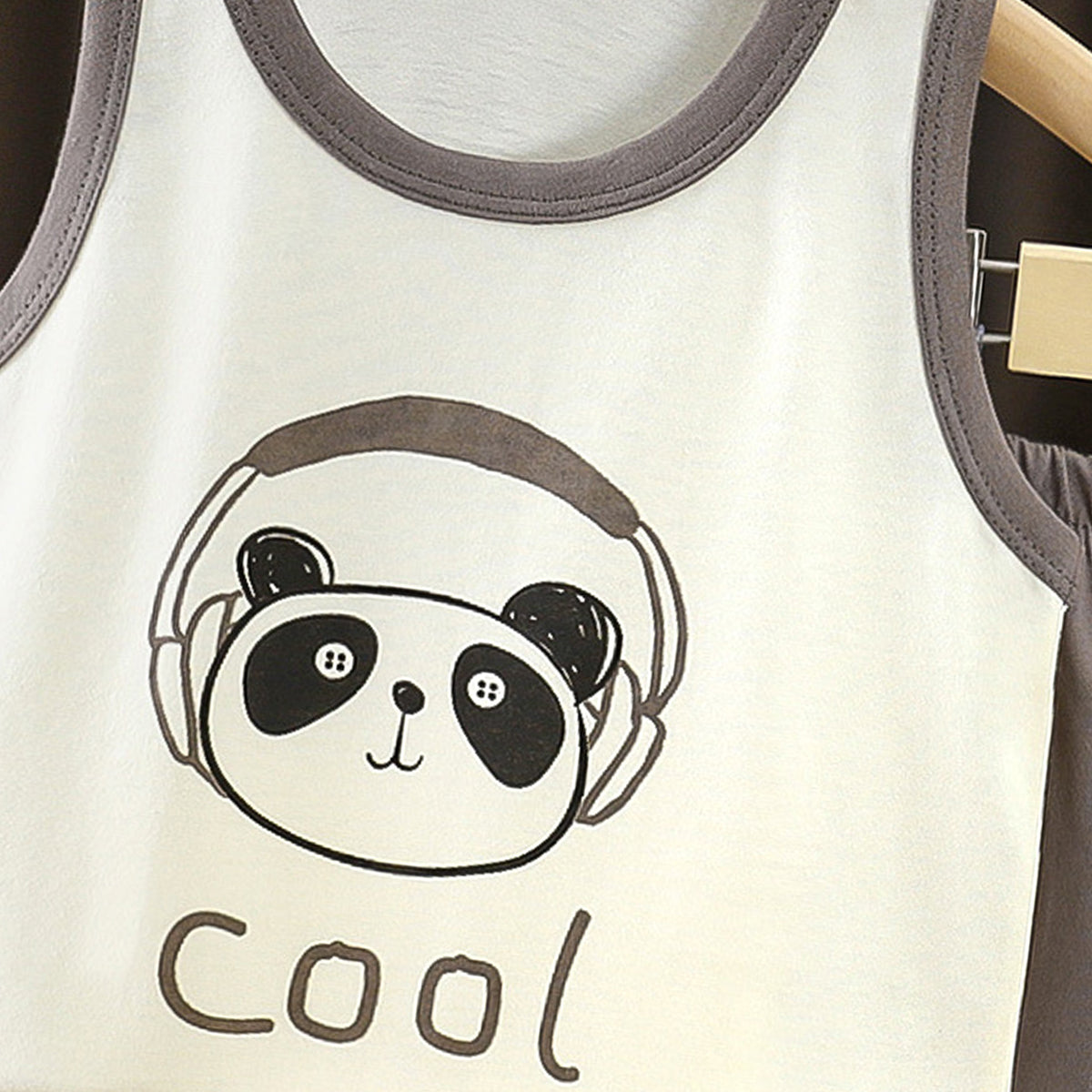 Boys Printed Round Neck Pure Cotton T-shirt With Shorts