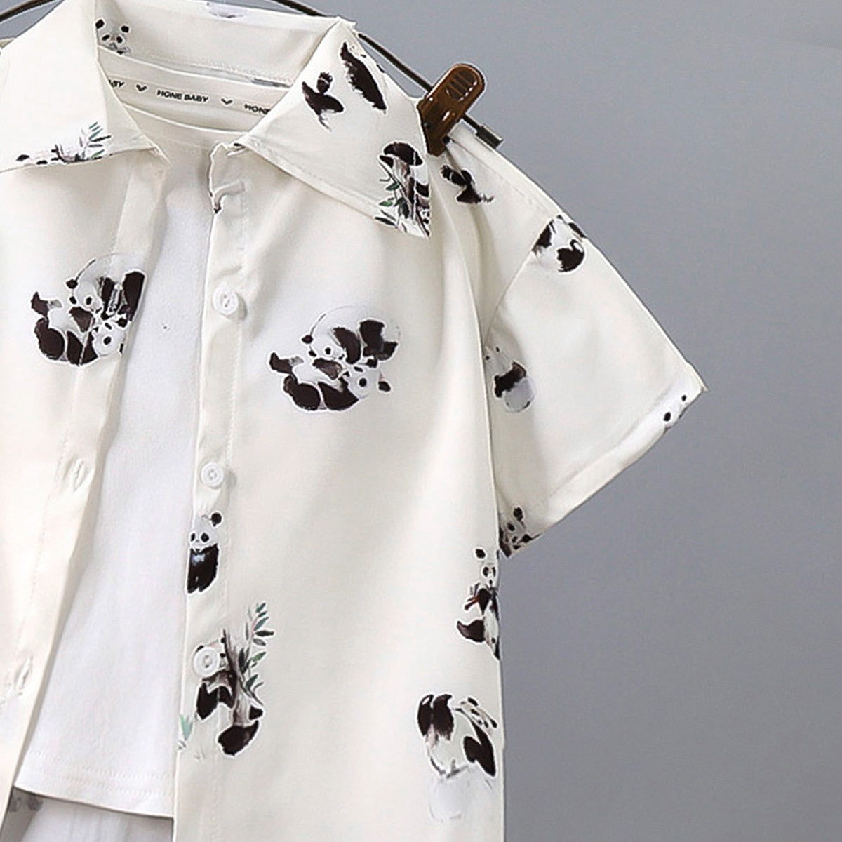 Boys Printed Pure Cotton Shirt and T-shirt With Shorts