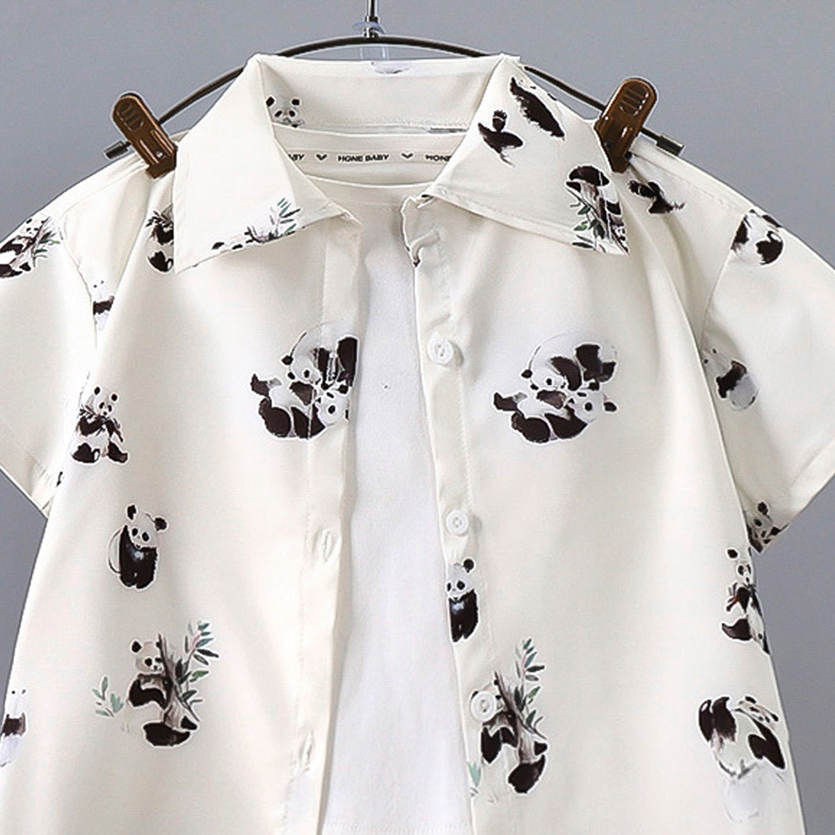 Boys Printed Pure Cotton Shirt and T-shirt With Shorts