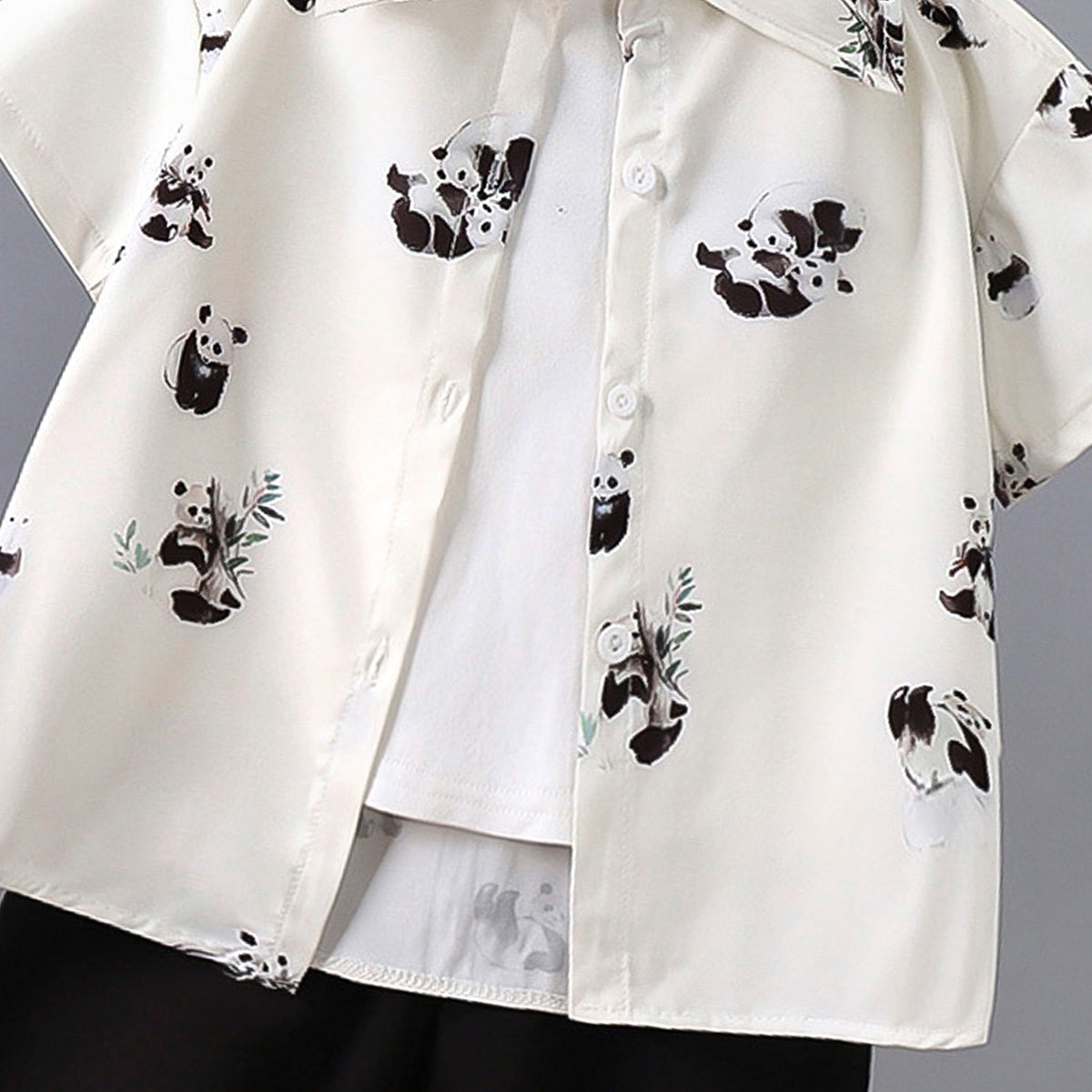 Boys Printed Pure Cotton Shirt and T-shirt With Shorts