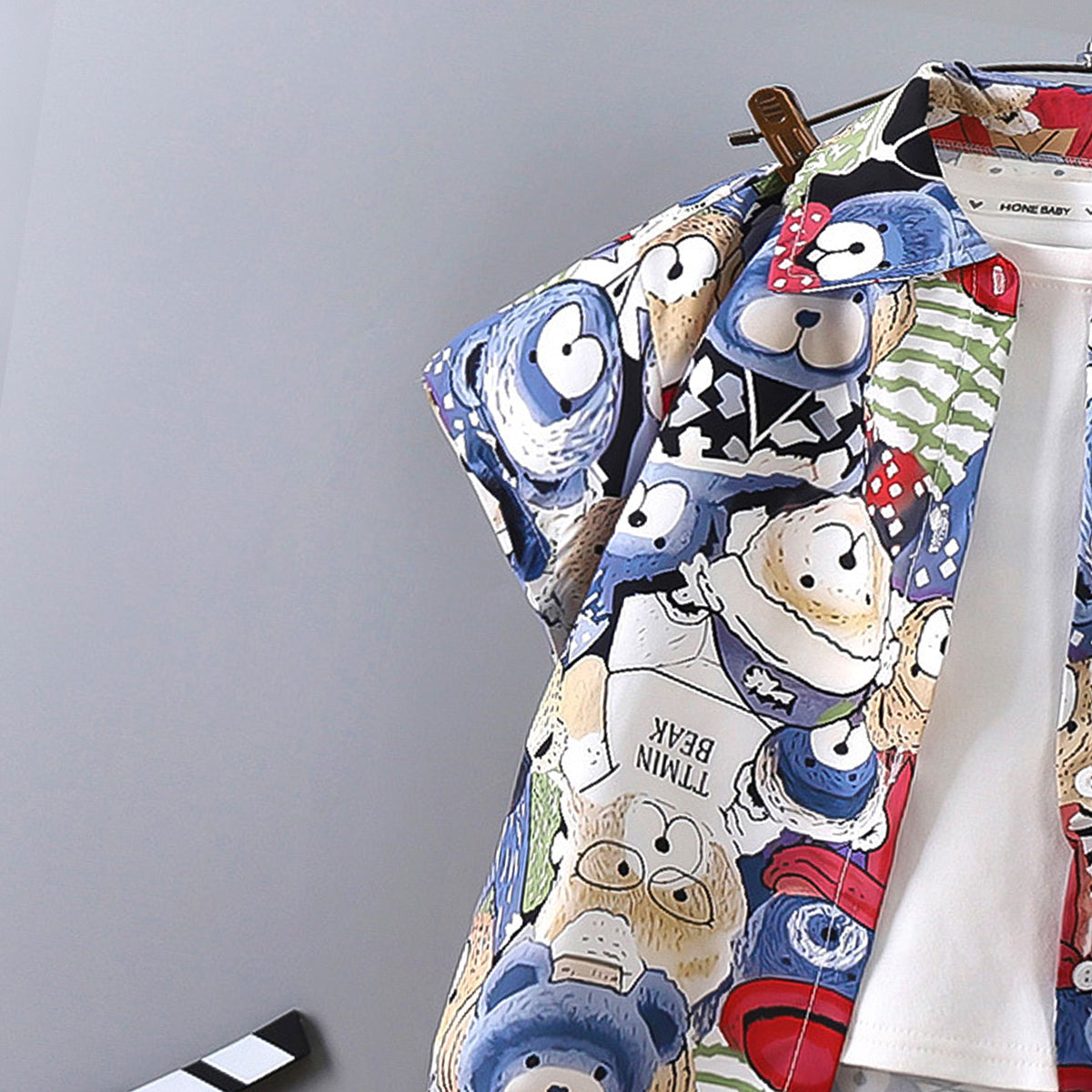 Boys Printed Pure Cotton Shirt And T-shirt With Shorts