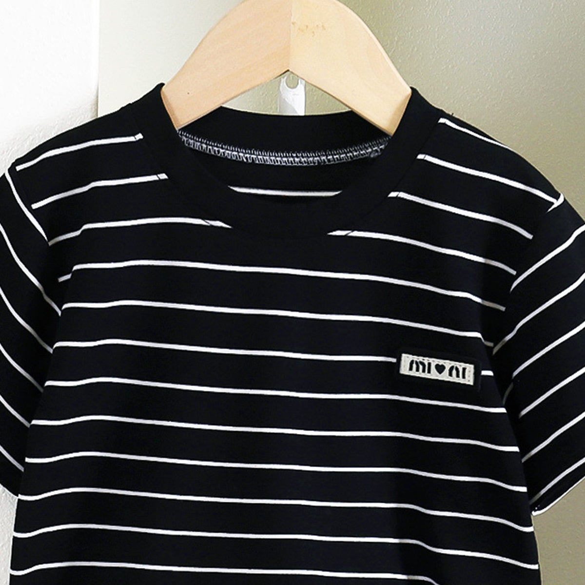 Boys Striped Short Sleeves T-shirt With Shorts