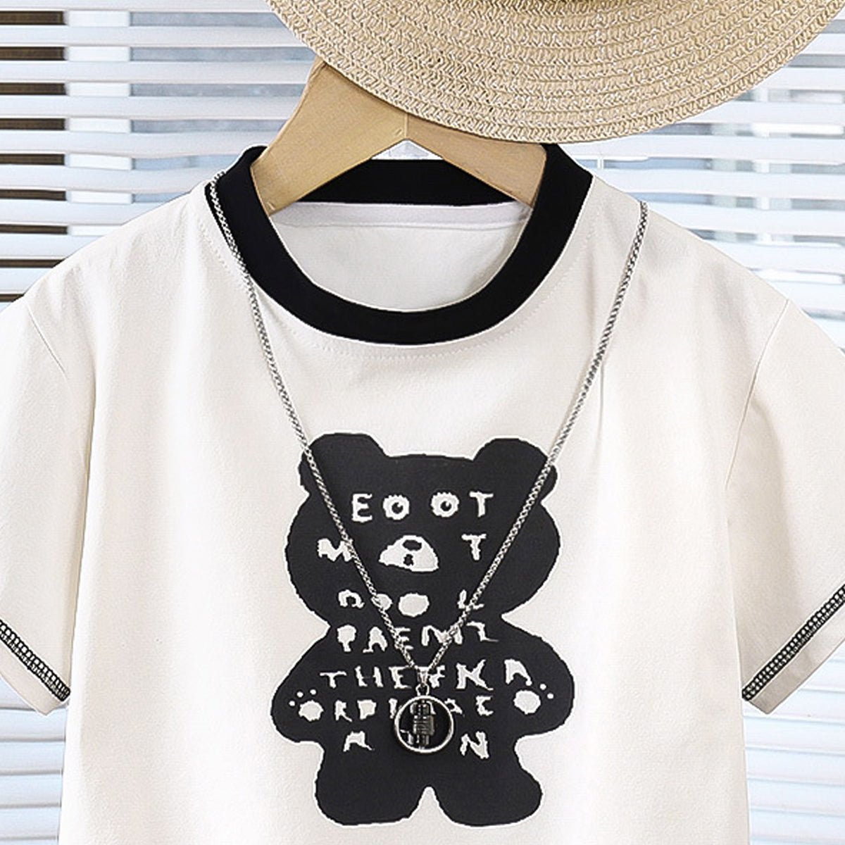 Boys Printed Short Sleeves T-shirt With Shorts