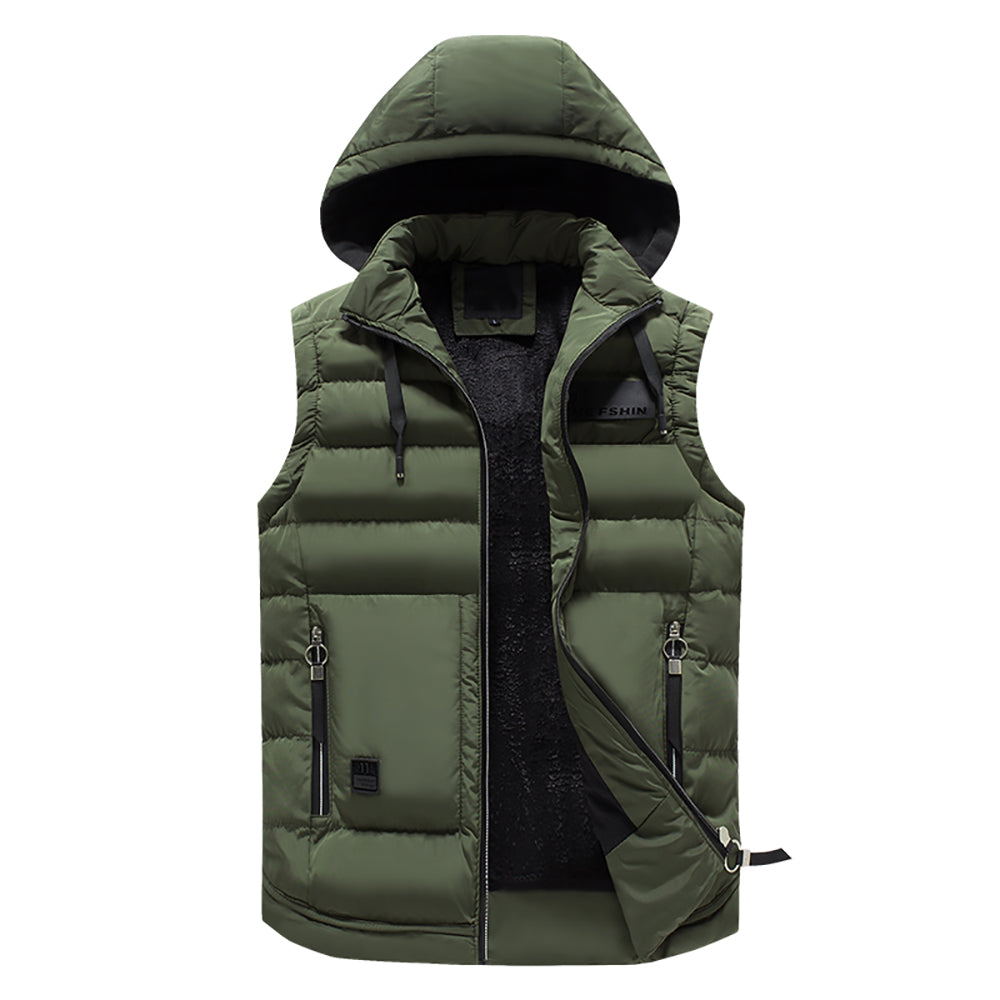 Men Hooded Gilet Puffer Jacket