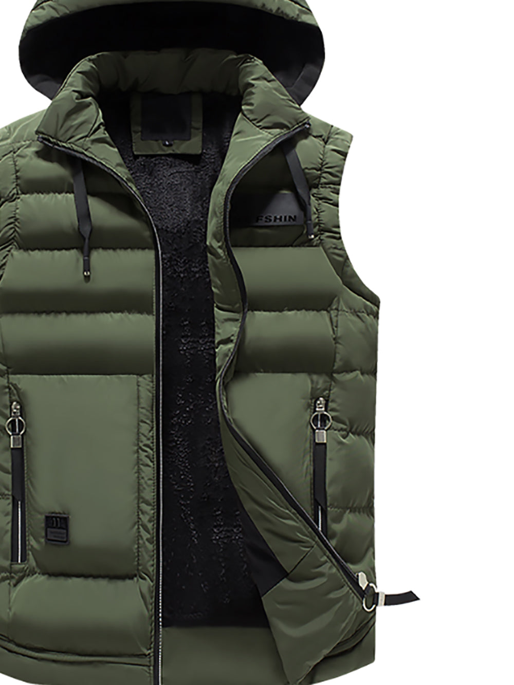 Men Hooded Gilet Puffer Jacket