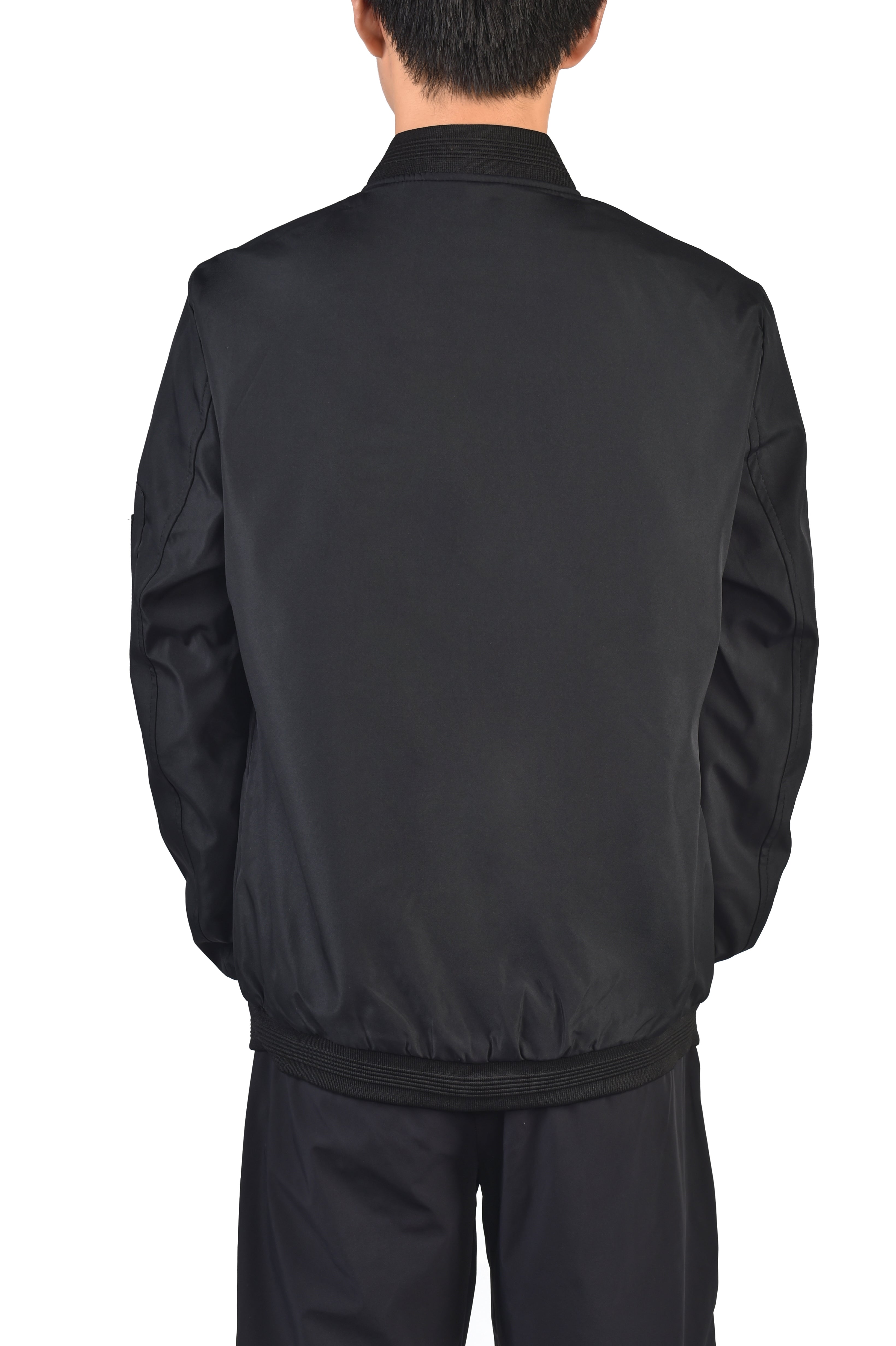 Men Stand Collar Tailored Jacket
