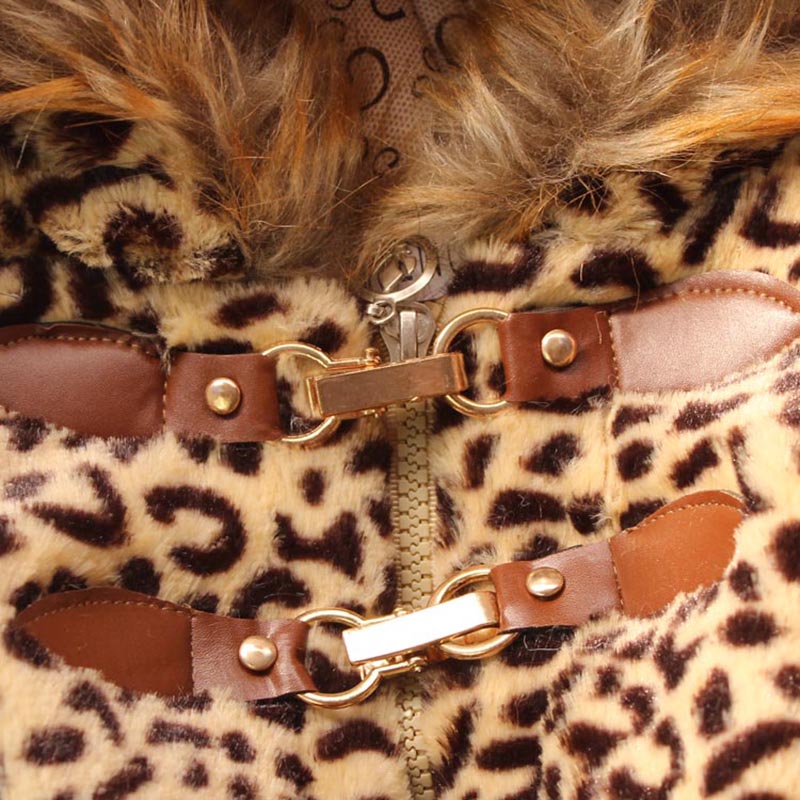 Girls Animal Printed Hooded Coat