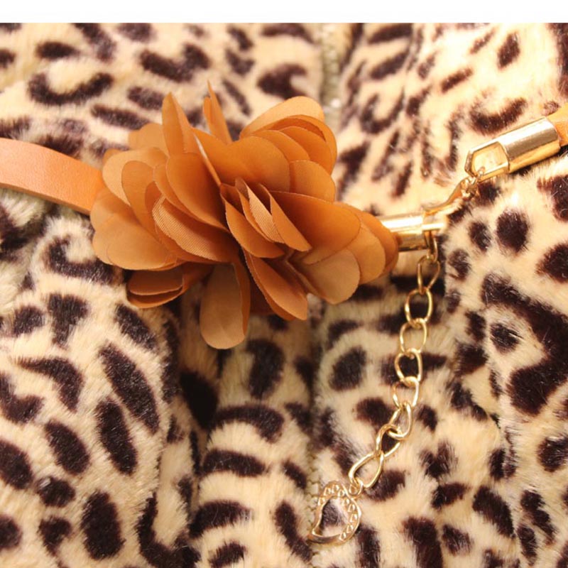 Girls Animal Printed Hooded Coat