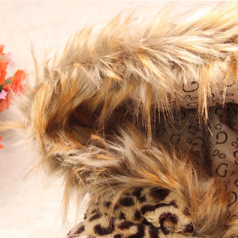 Girls Animal Printed Hooded Coat