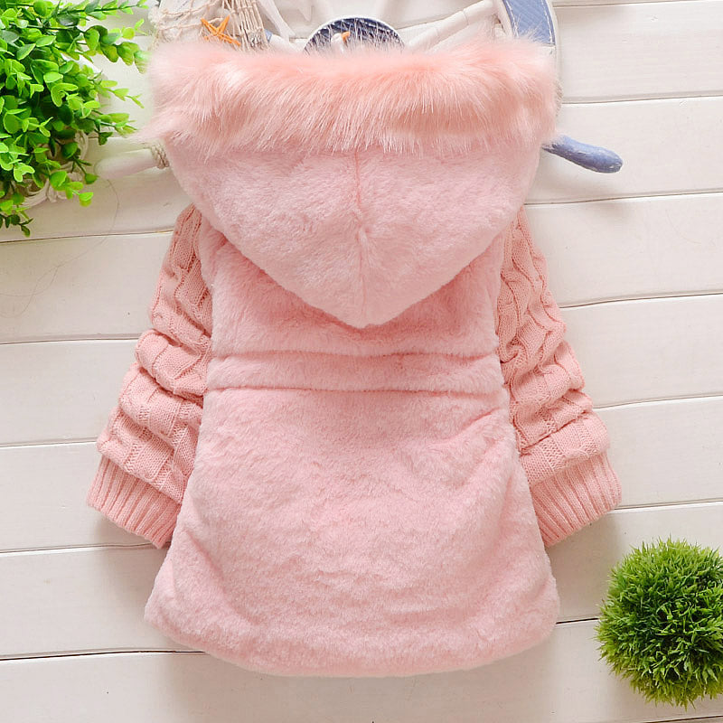 Infant Girls Hooded Overcoat
