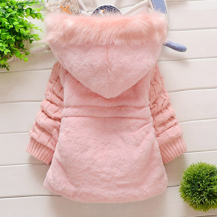 Infant Girls Hooded Overcoat
