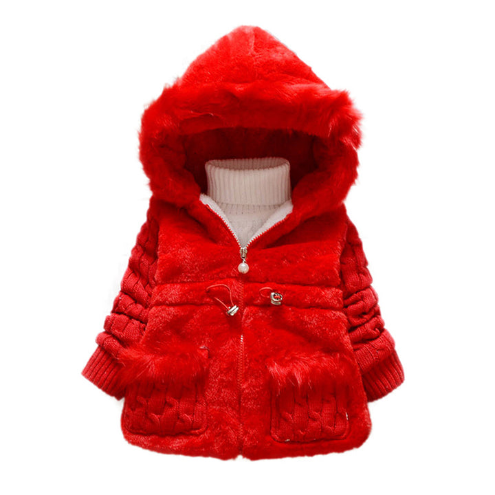 Infant Girls Hooded Overcoats
