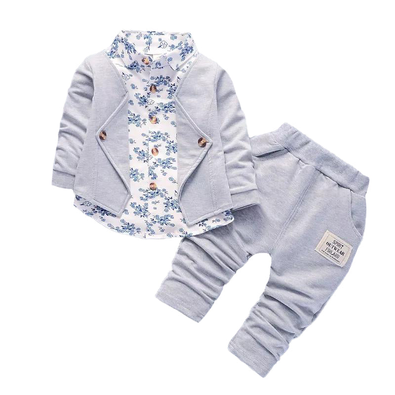Boys Printed Pure Cotton Shirt with Trousers