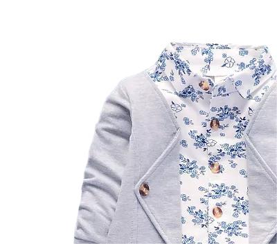 Boys Printed Pure Cotton Shirt with Trousers