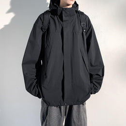 Men Open Front Jacket