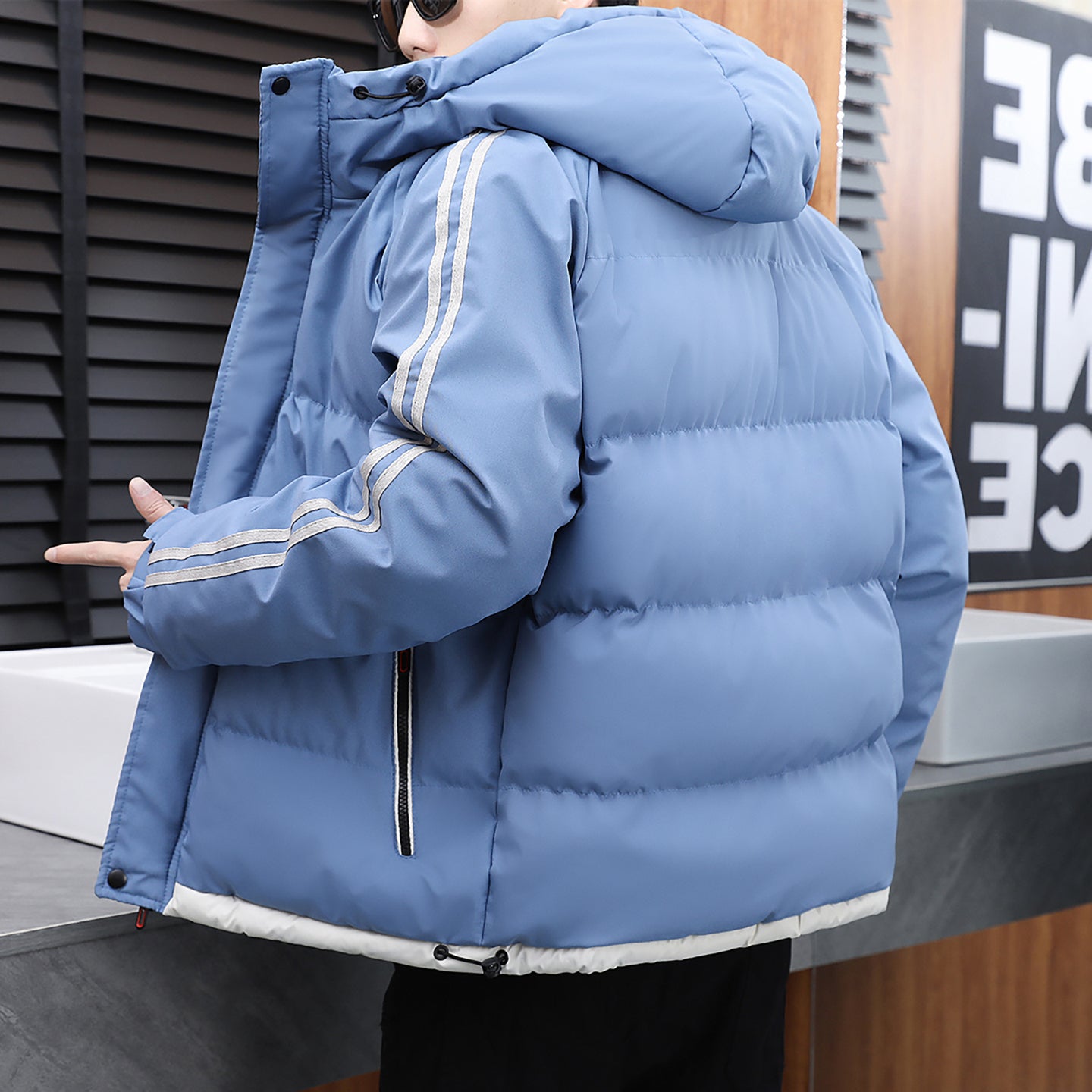 Men Open Front Jacket