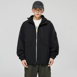 Men Hooded Bomber Jacket